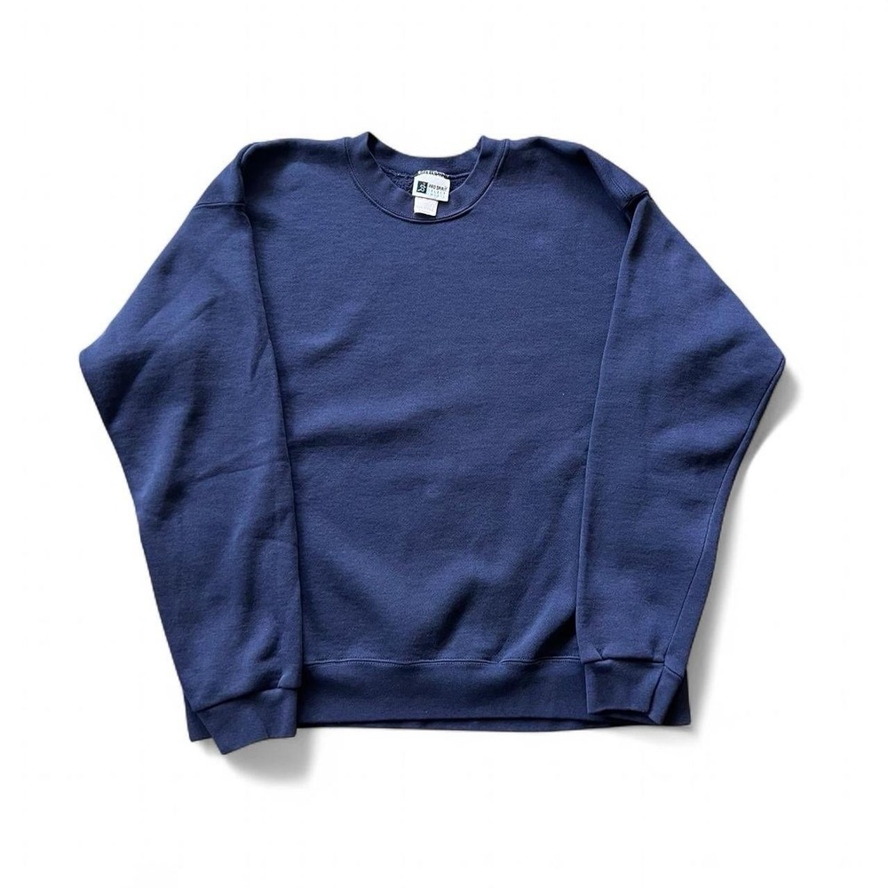 Vintage Pro Spirit Blue Long Sleeve Crewneck Men's Size XL Made In USA Blank